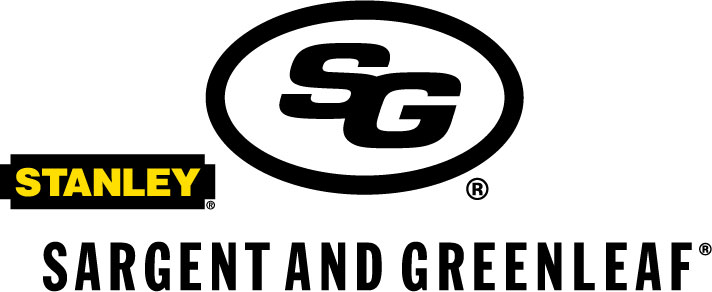 SARGENT & GREENLEAF 6730-100 FRONT READING LG KNOB BLACK AND WHITE SET SAFE LOCK
