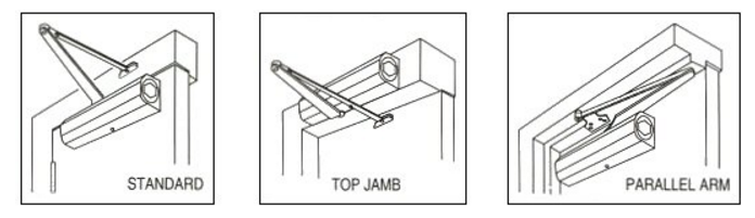Cal Royal 300 Series 300pbfcov Adjustable Door Closer